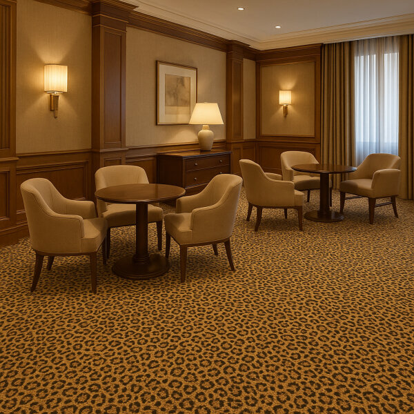 Moquette Peaux de bêtes : Léopard & Zèbre - 80% Laine / 20% Nylon