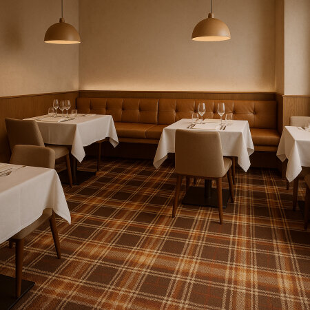 Moquette Tartan Ecossais - 80% Laine / 20% Nylon